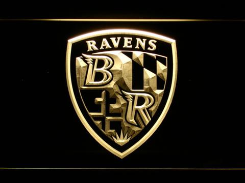 Baltimore Ravens Shield Logo LED Neon Sign